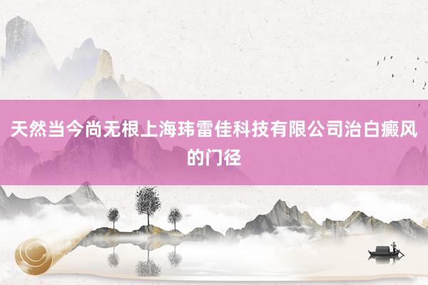 天然当今尚无根上海玮雷佳科技有限公司治白癜风的门径
